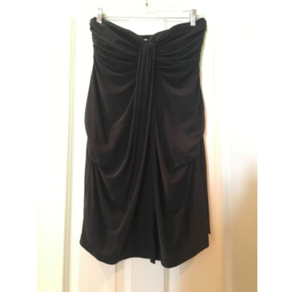 Jetset Diaries Black Strapless Mini Dress XS